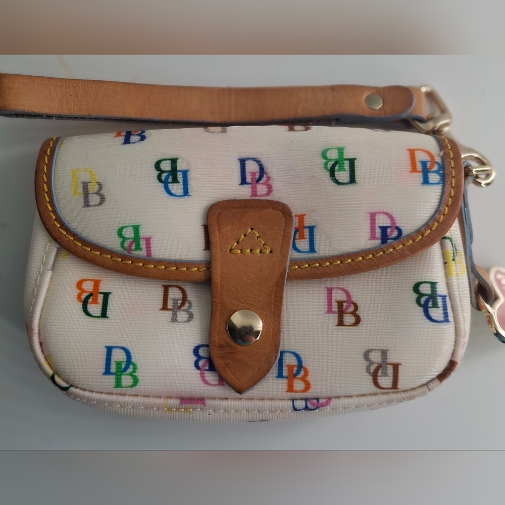 Dooney & Bourke  Vintage Rainbow Wristlet Great Condition